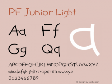 PF Junior Font