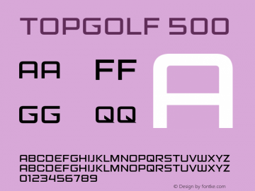 Topgolf Font