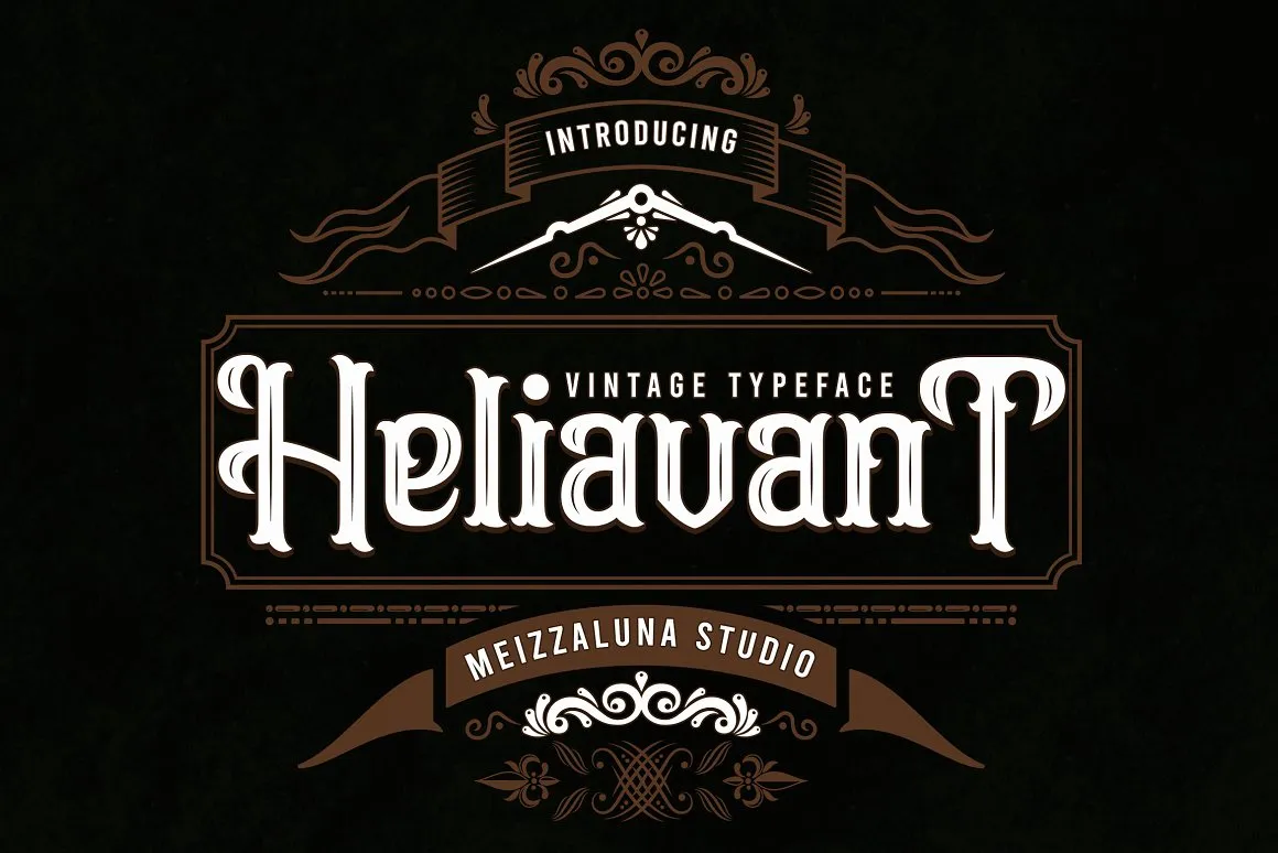 Heliavant font preview image #1