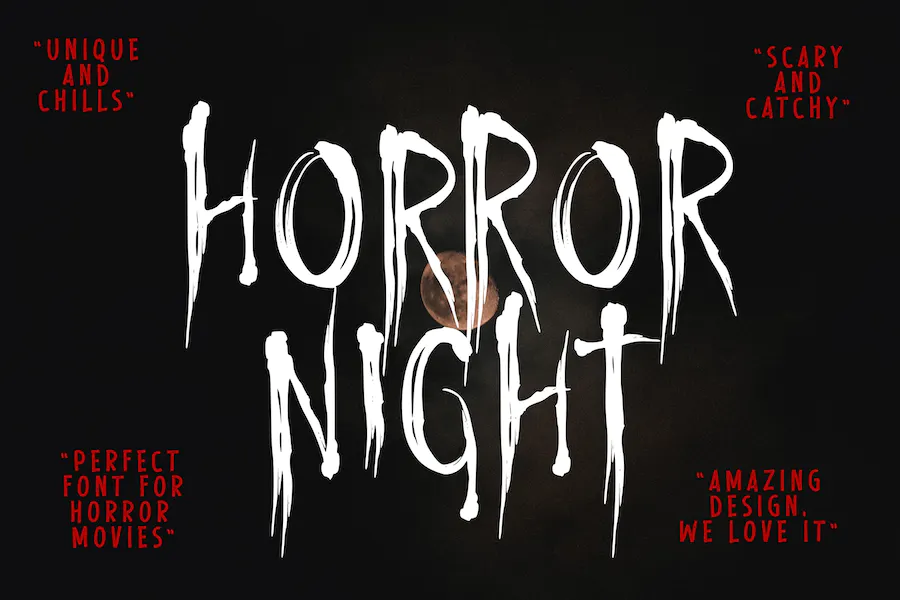 Horror Night font preview image #1