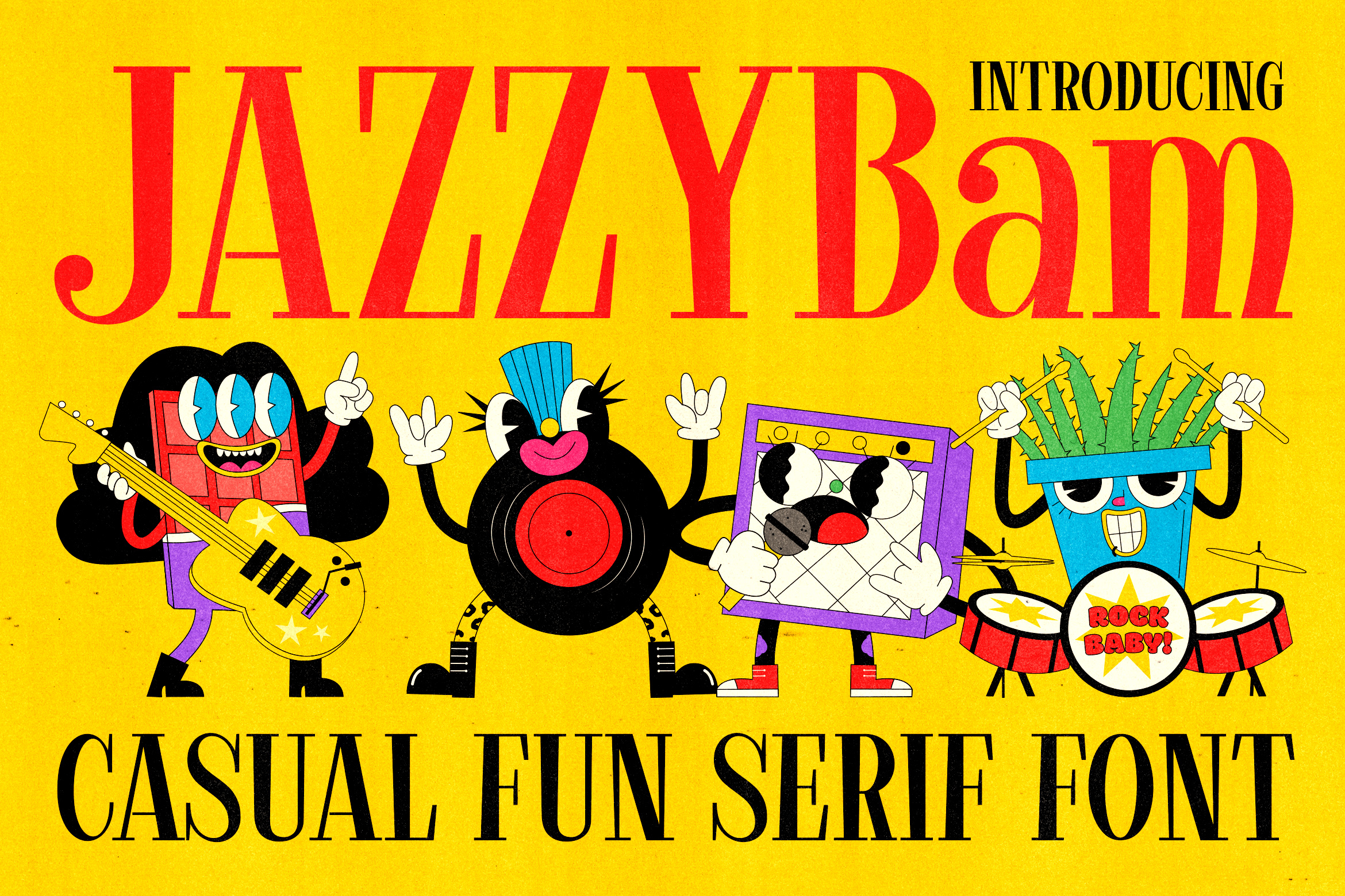 Jazzybam font preview image #2
