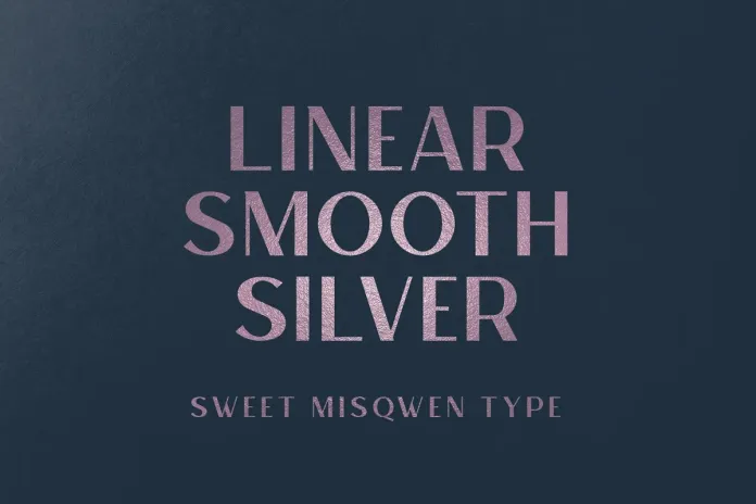 Linear Smooth Font