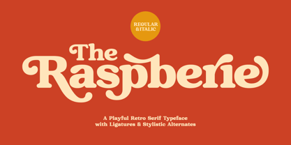 Raspberie font preview image #4