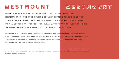 Westmount font preview image #3