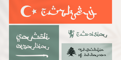 Arabic Script font preview image #4
