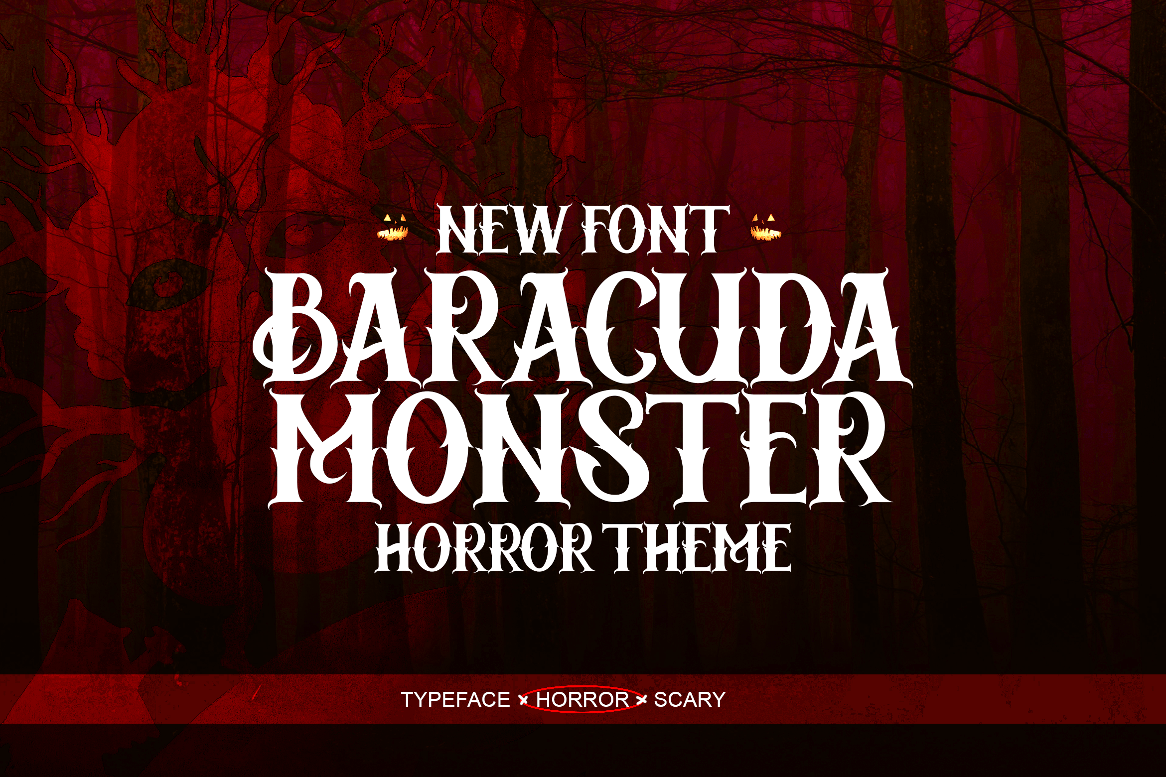 Baracuda Monster font preview image #1