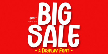 Big Sale font preview image #1