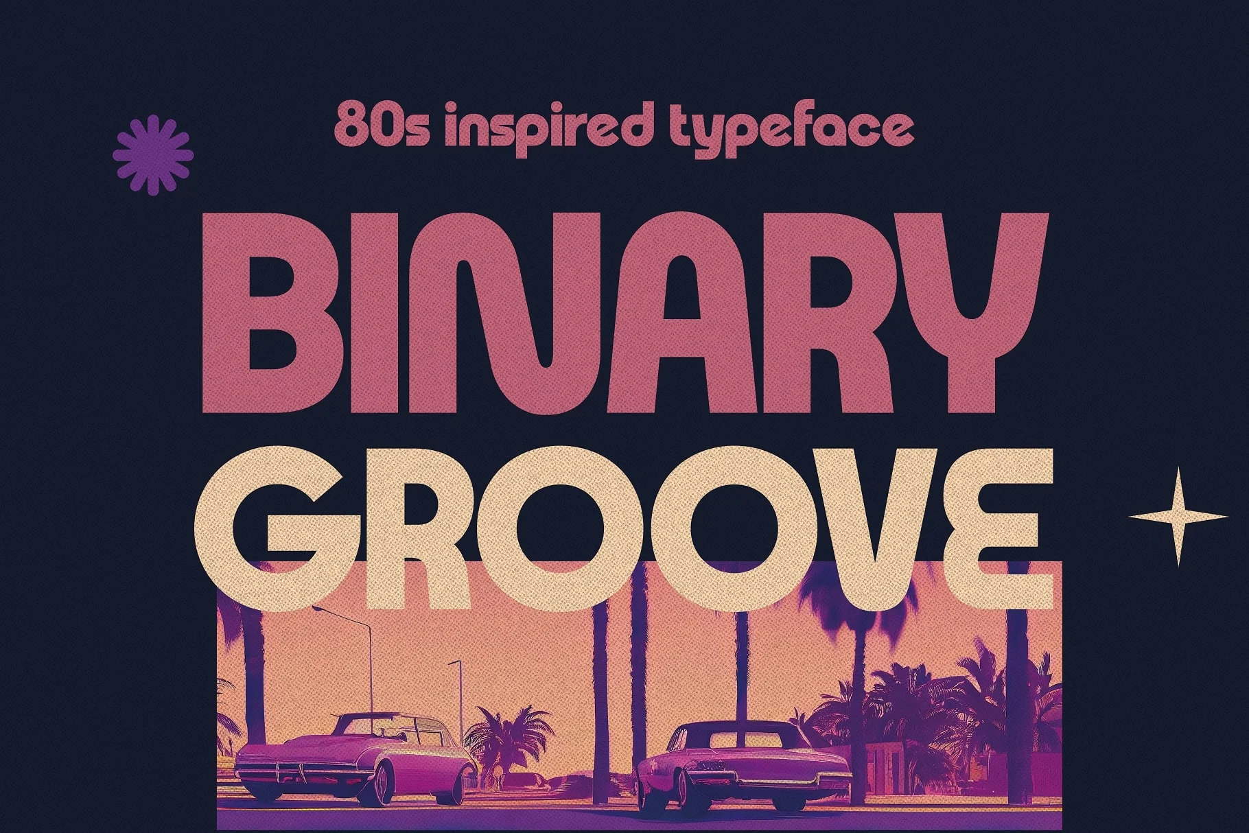 Binary Groove Font