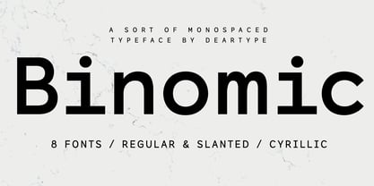 Binomic font preview image #4