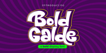 Bold Galde font preview image #5