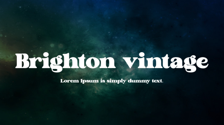 Brighton vintage font preview image #1