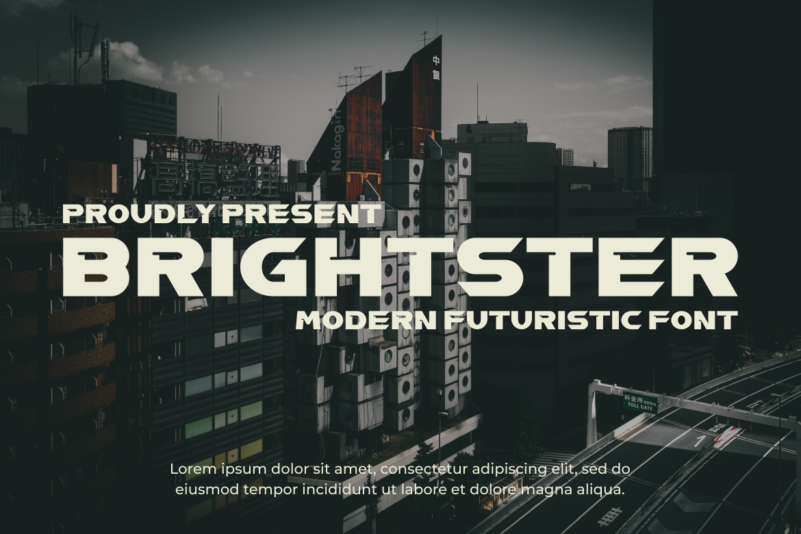 Brightster font preview image #1