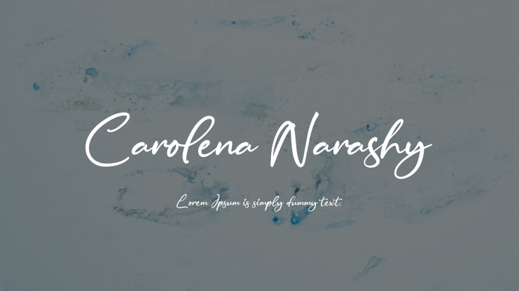 Carolena Narashy font preview image #1