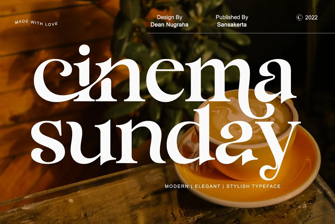 Cinema Sunday font preview image #1