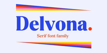Delvona font preview image #1