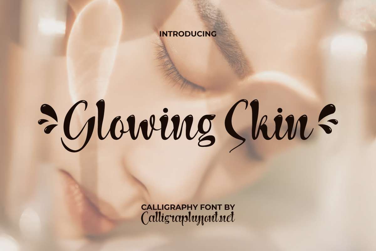 Glowing Skin font preview image #2