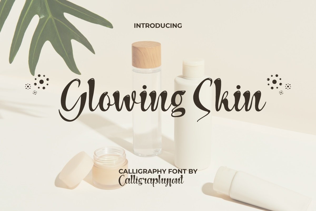 Glowing Skin font preview image #3