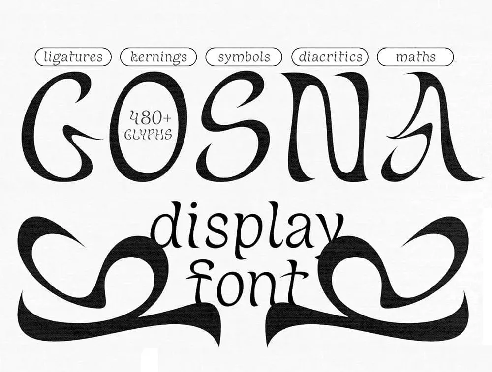 Gosna font preview image #1