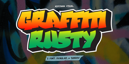 Graffiti Rusty font preview image #3