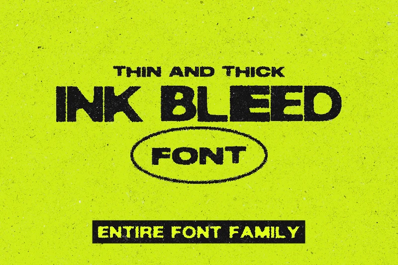 Ink Bleed font preview image #1