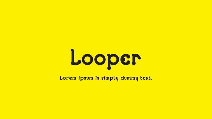 Looper font preview image #1