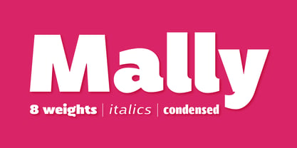 Mally font preview image #1