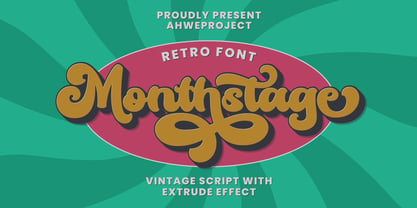 Monthstage font preview image #2