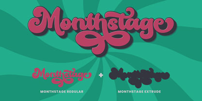 Monthstage font preview image #3