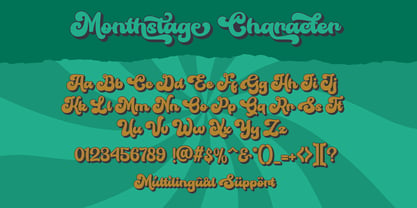 Monthstage font preview image #4