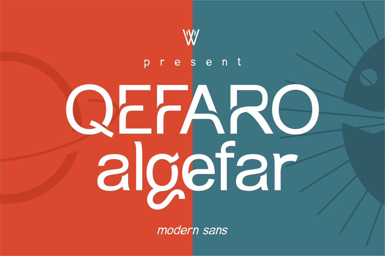 Qefaro Algefar font preview image #1