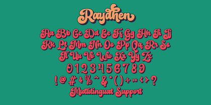 Raydhen font preview image #1