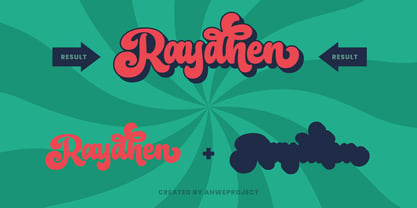 Raydhen font preview image #4