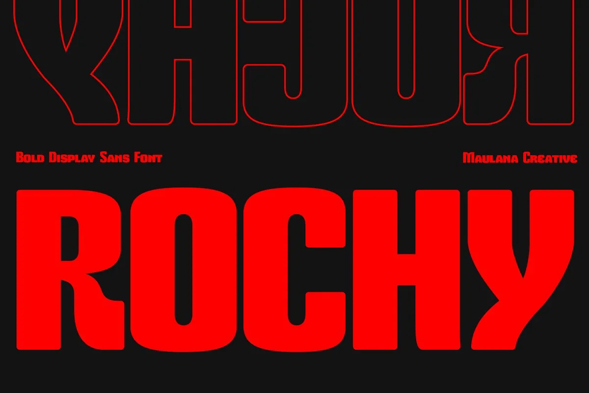 Rochy font preview image #1