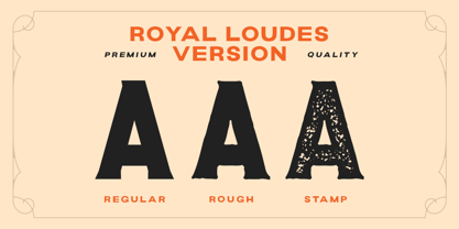 Royal Loudes font preview image #2