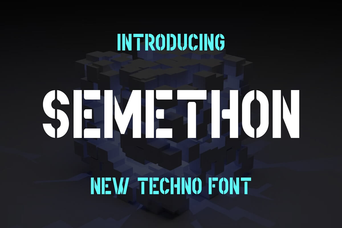 Semethon font preview image #1