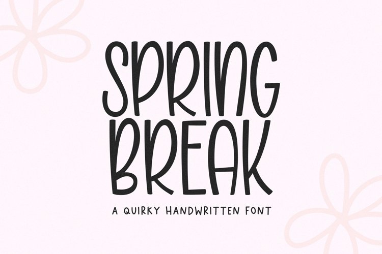 Spring Break font preview image #1