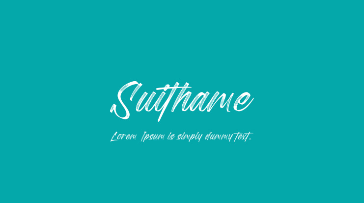 Suithame font preview image #1