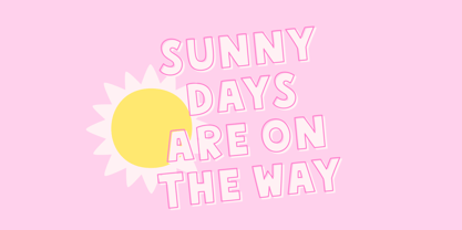 MTF Sunny Days font preview image #2