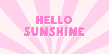 MTF Sunny Days font preview image #4
