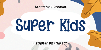 Super Kids font preview image #2