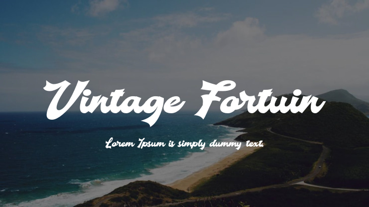 Vintage Fortuin font preview image #1