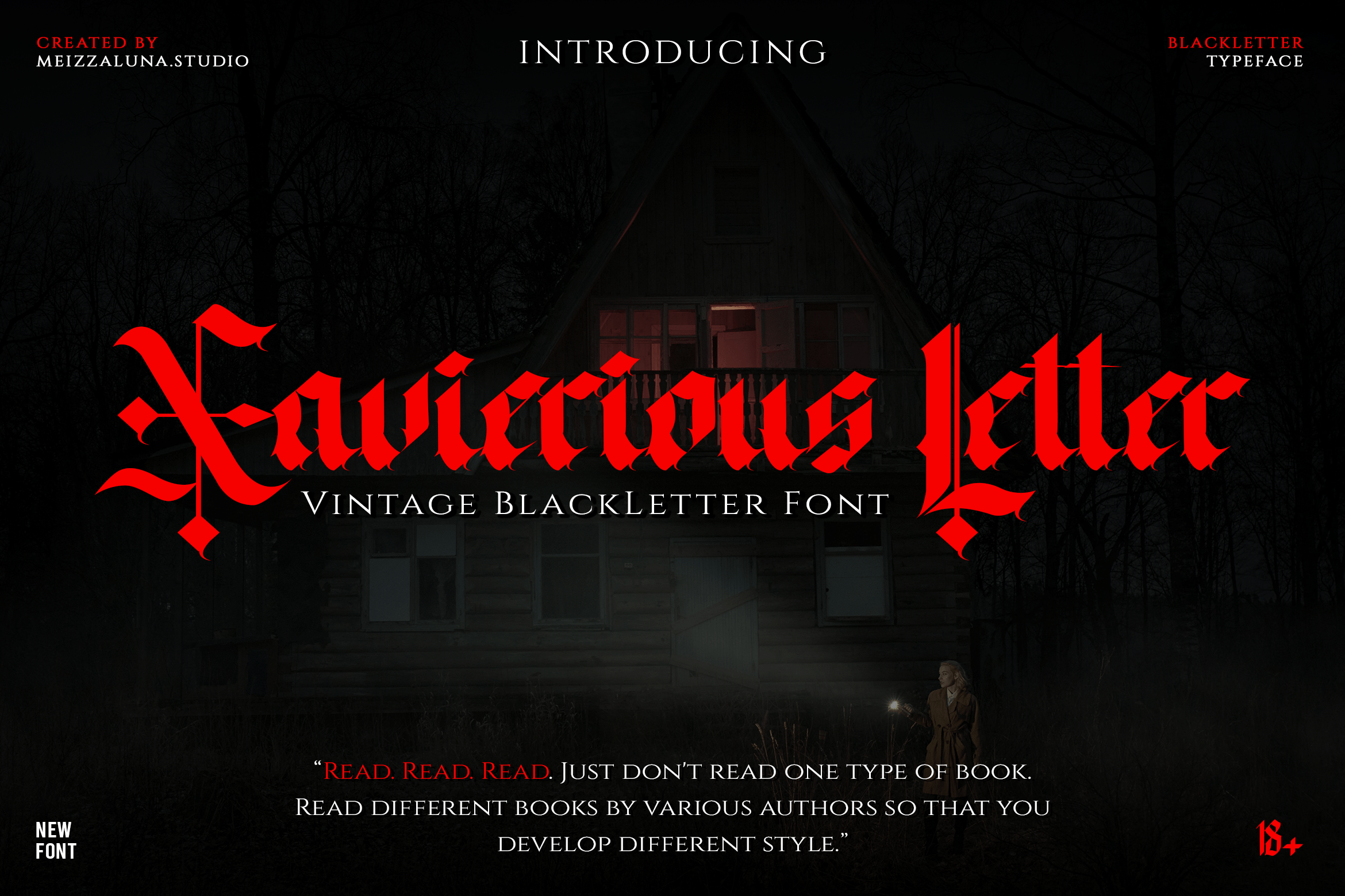 Xavierious Letter font preview image #1