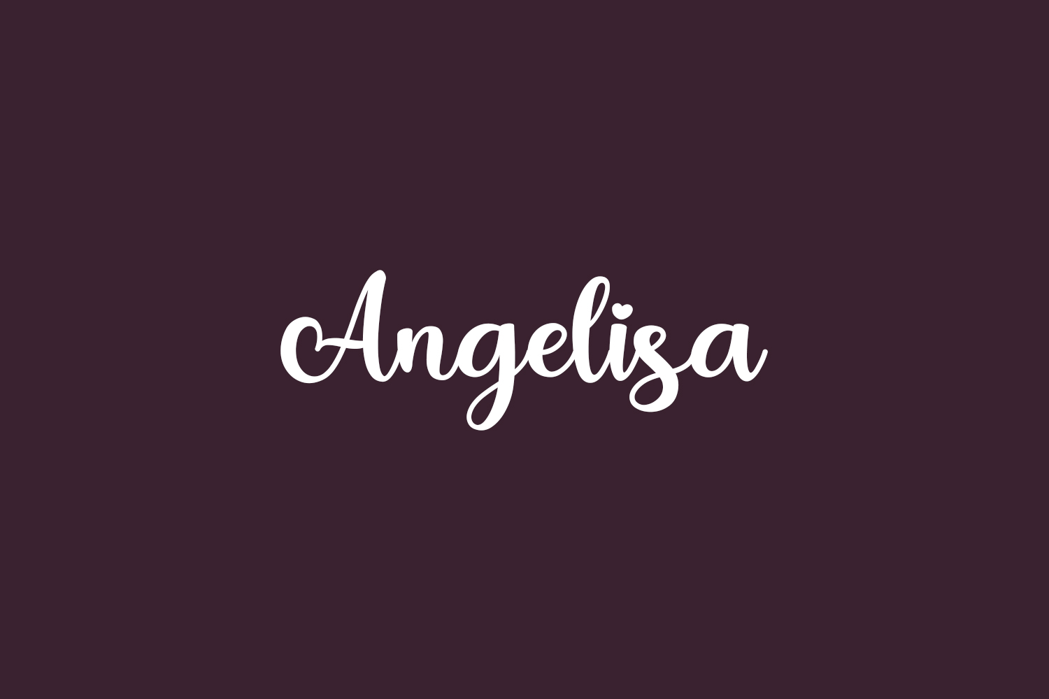 Angelisa font preview image #1