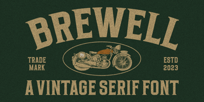 Brewell font preview image #5