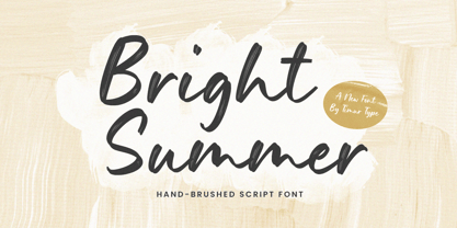 Bright Summer font preview image #3