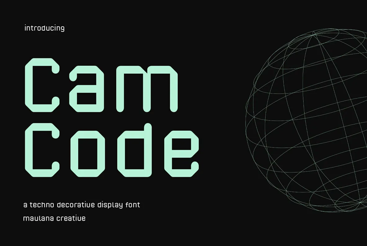 Camcode font preview image #1