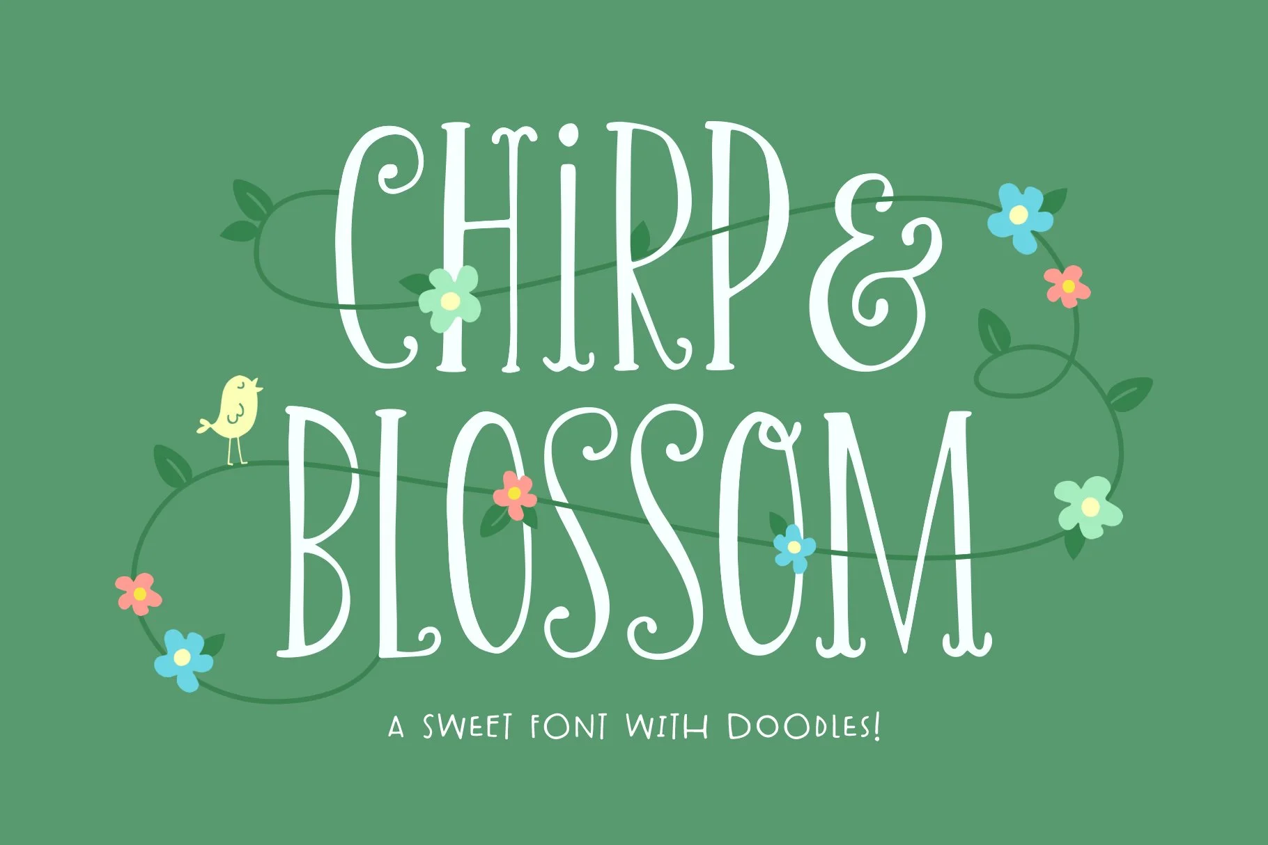 Chirp And Blossom font preview image #1