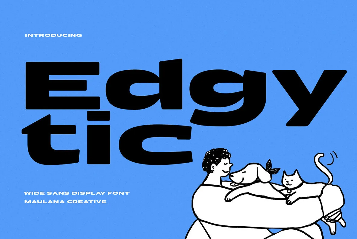 Edgytic font preview image #1