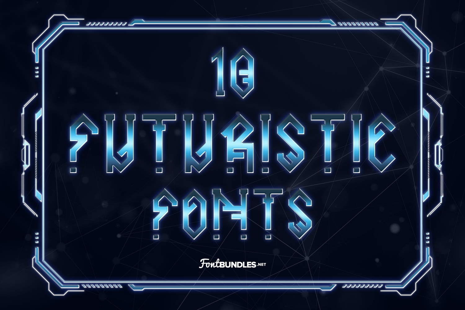 Futuristic font preview image #1
