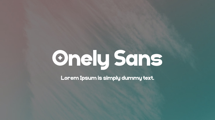 Onely Sans font preview image #1